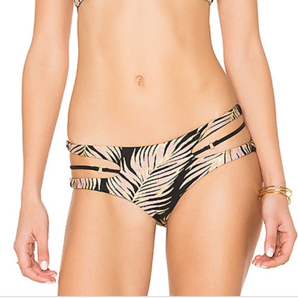 Beach Bunny Gold Foil Palm Reversible Bottom